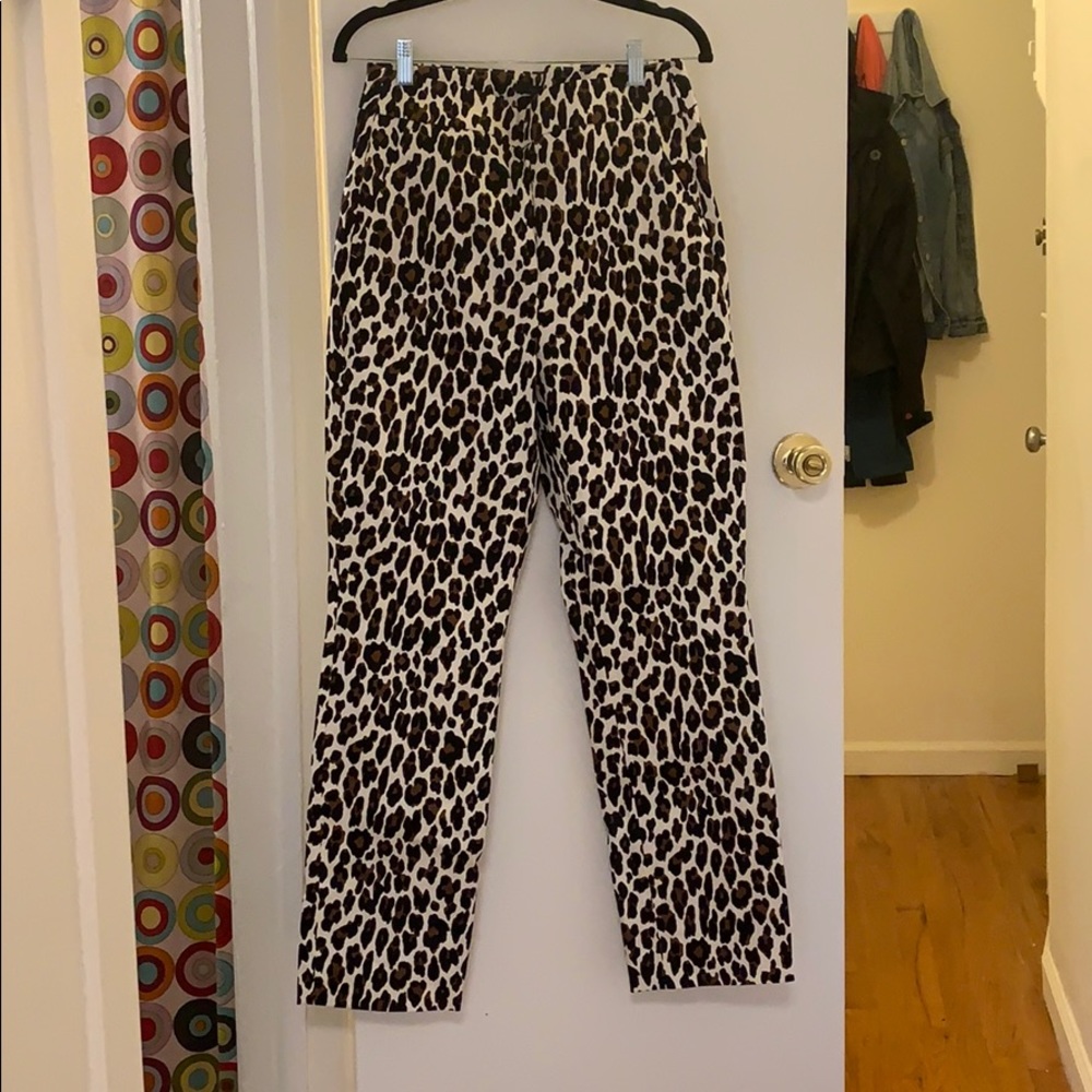 J Crew Leopard Print Tall Remi Pant